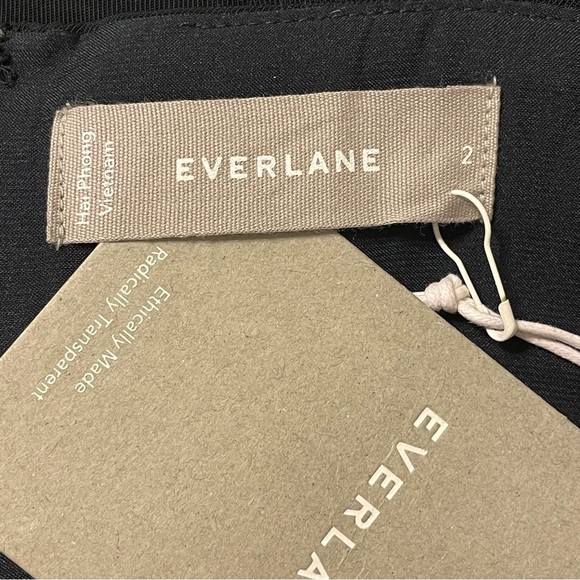 EVERLANE Japanese GoWeave Slip Jumpsuit in Black - Picture 6 of 7